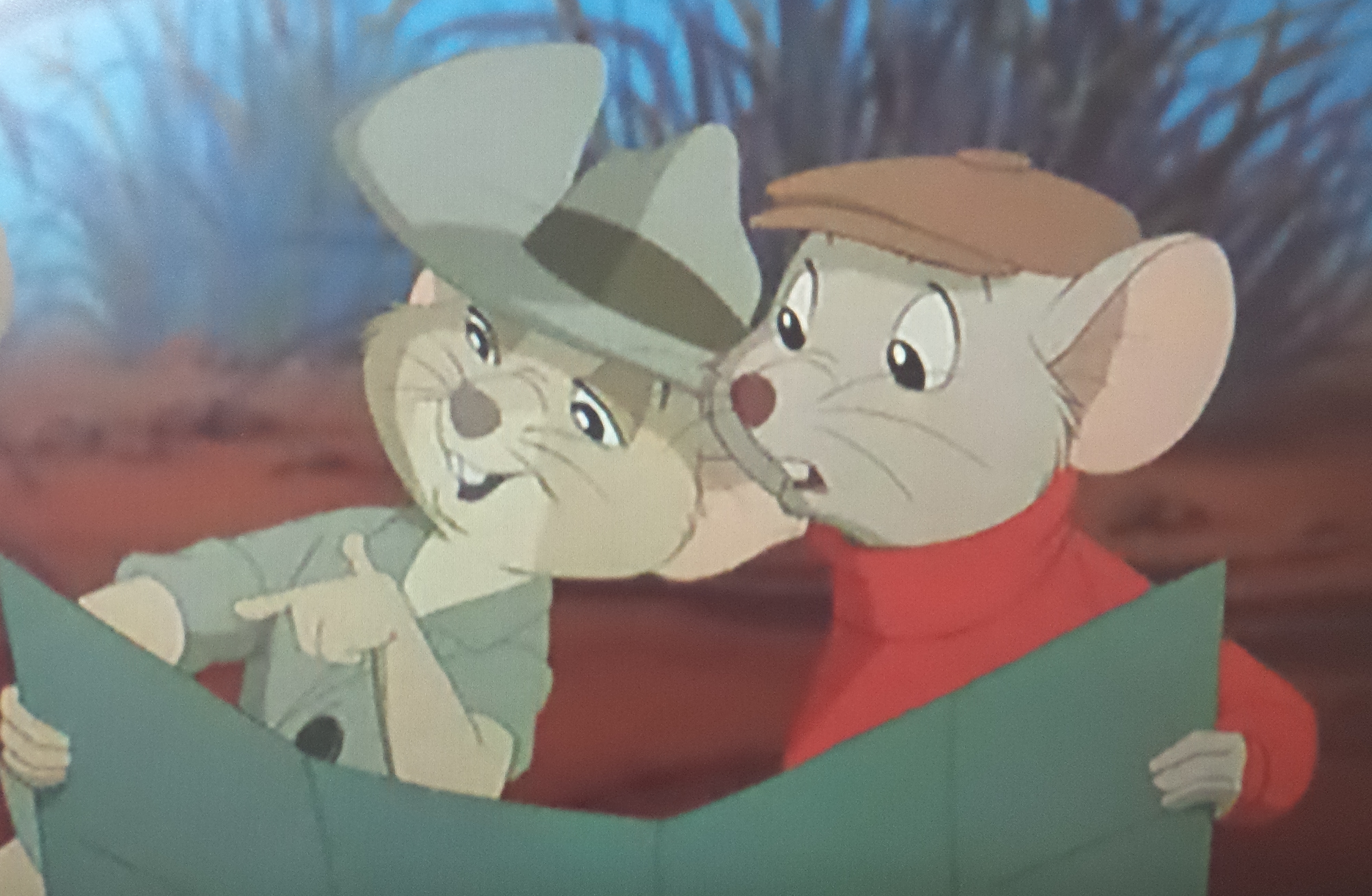 The Rescuers Down Under: Bernard saves the day…again. 